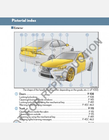 lexus is 350& 200t owners manual